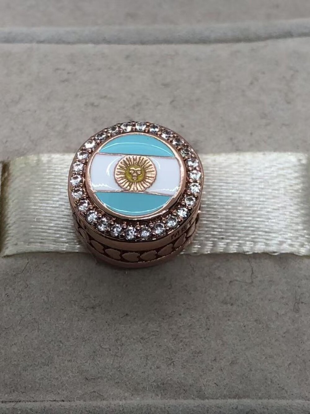 ✨🔥Pandora Argentina Flag Bead Charm Travel Charm |S925 Sterling Silver Jewelry
